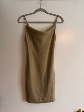 Urban Outfitters Olive Slip Midi Dress